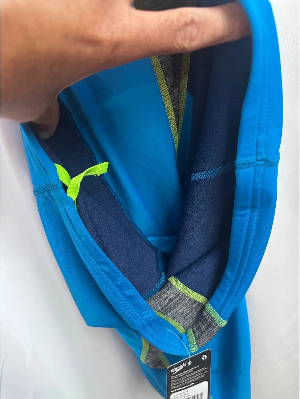 Speedo Men's Amalfi Blue Pro LT Swim Jammer Shorts Size 34